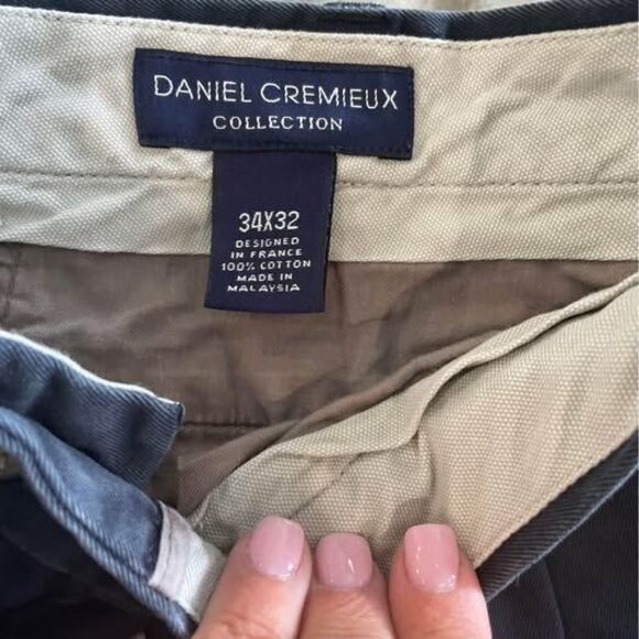 Mens Daniel Cremieux Blue Dress Pant 34x32 - Picture 2 of 2